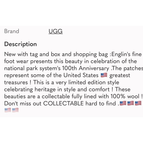 Ugg Australia Pendleton Shearling Boots Size 6 Tan Beige Limit Edition - Picture 5 of 8